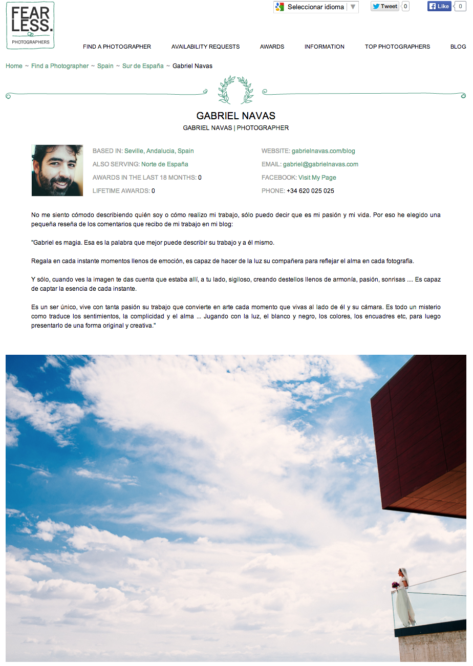 Prensa Gabriel Navas fotógrafo en Sevilla