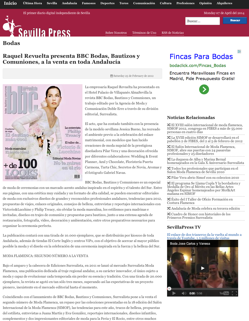 Prensa Gabriel Navas fotógrafo en Sevilla. Sevilla Press