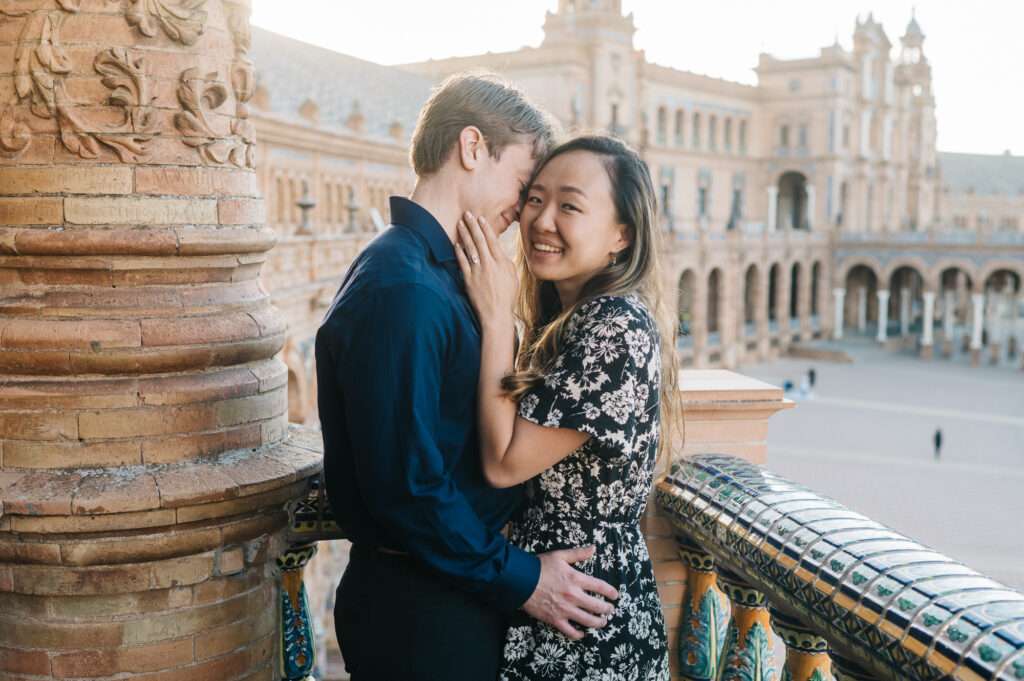 seville proposal photographer plaza de españa