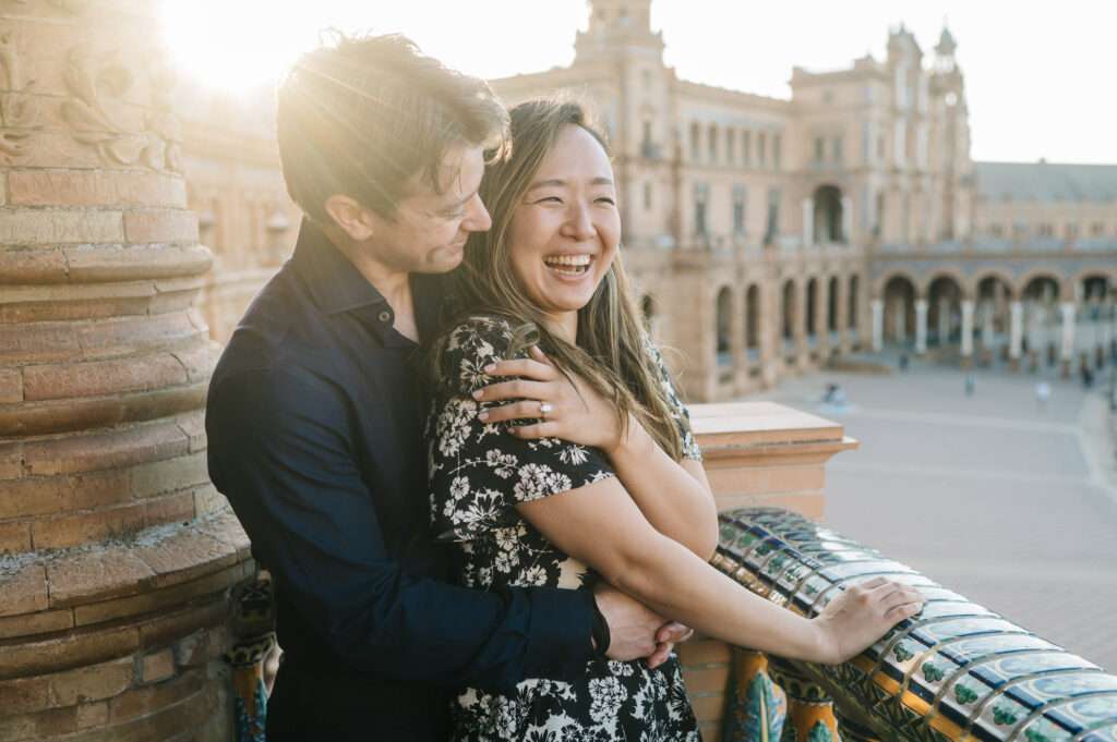 engagement at plaza de españa seville