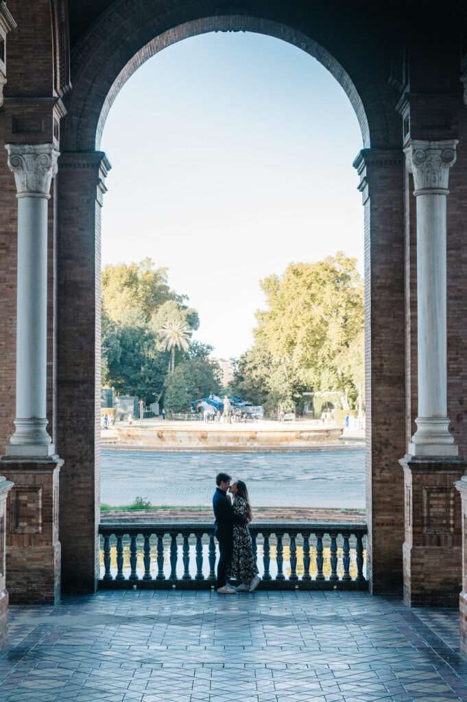 engagement at plaza de españa seville