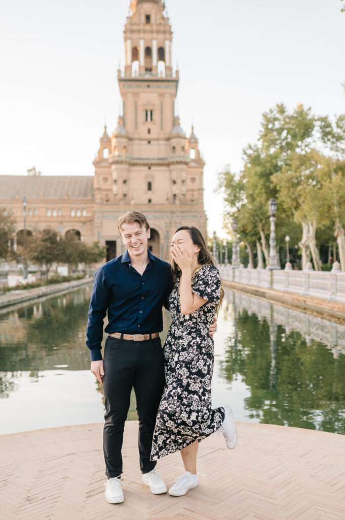 seville proposal photographer plaza de españa